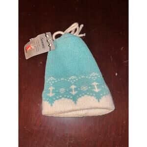 Vintage Summit Beanie Cap Worsted Wool Blue Sheboygan VTG NWT